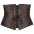 Cottelli Grande Taille - corset satin (noir) - 2XL